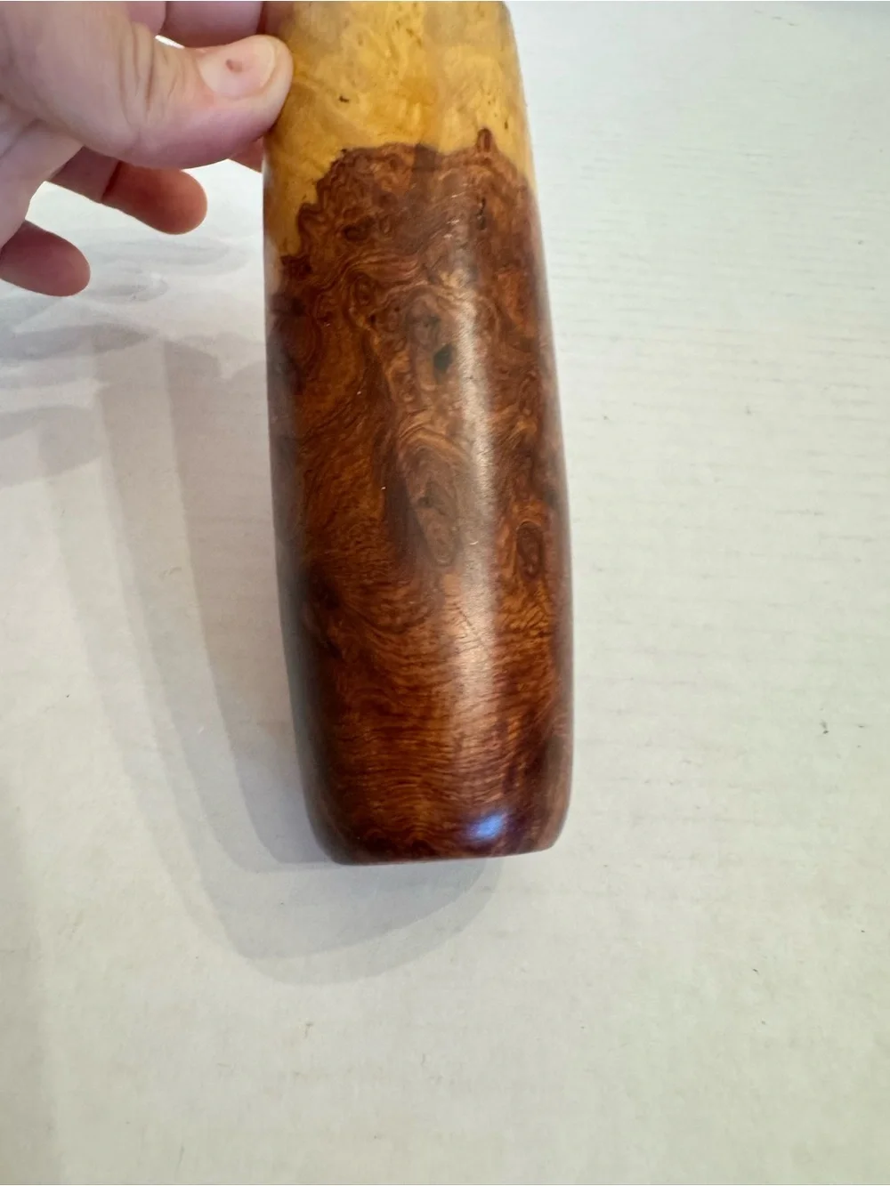 Amboyna Burl Wood Vase Natural Edge Flower Vase Artisan Crafted Sculpture Decor
